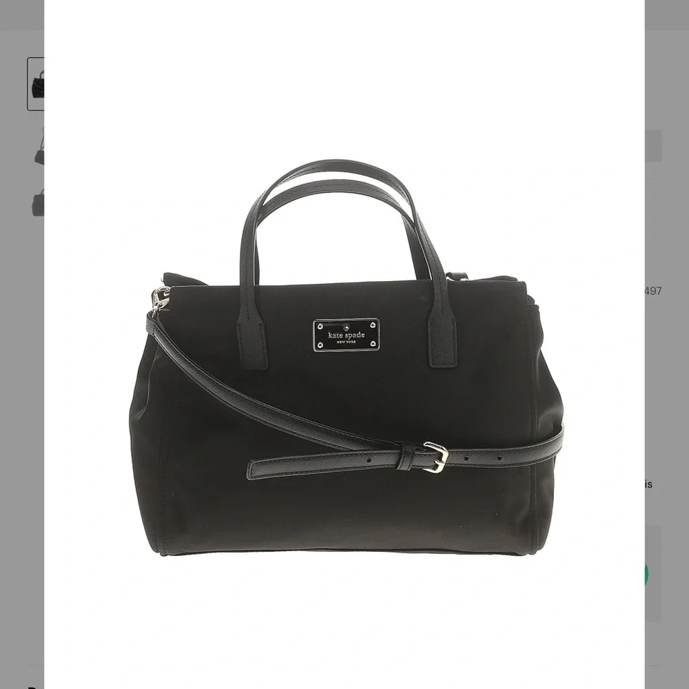 NWOT Beautiful Designer Kate Spade New York Black Satchel Bag